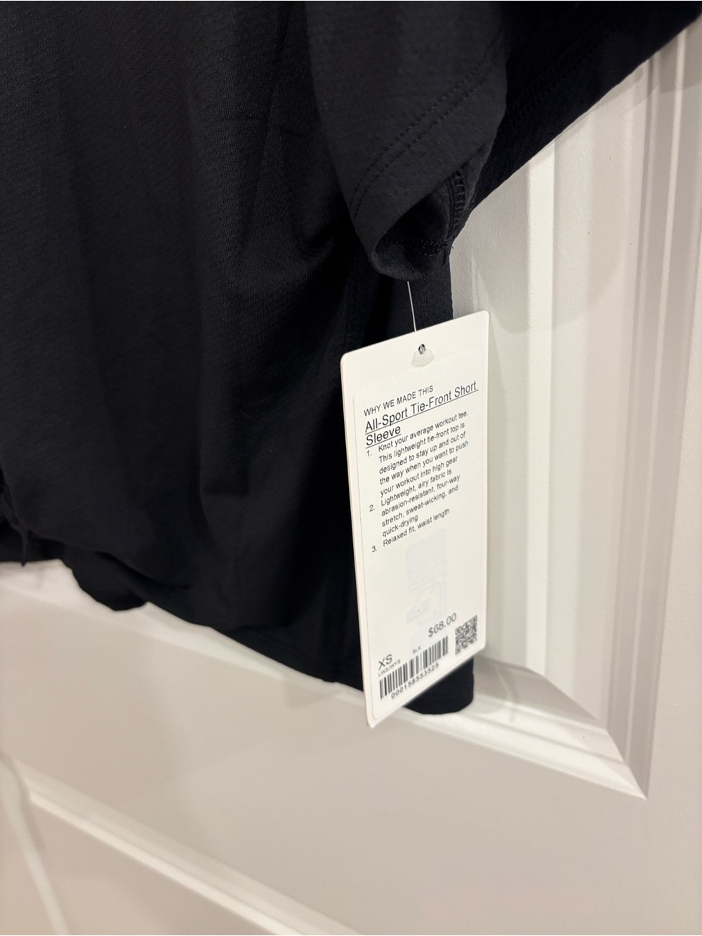 NWT Lululemon All Sport Tie Front Short Sleeve Shirt - Picture 3 of 4